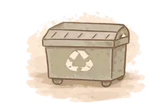 Was passiert mit den entsorgten Materialien?