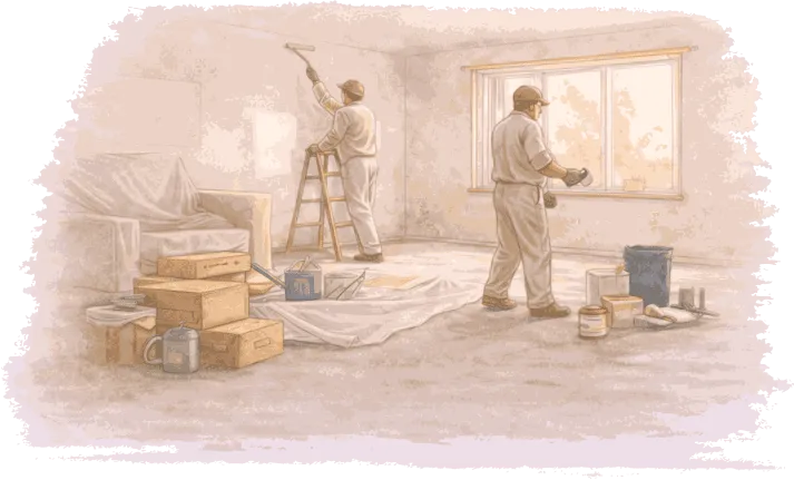 So unterstützen wir bei Malerarbeiten